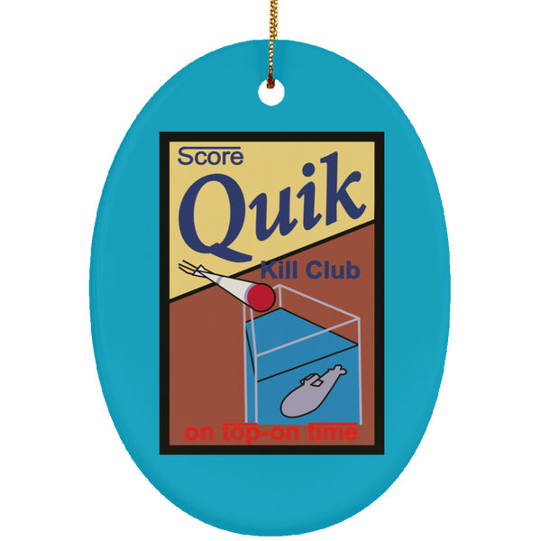 Quik Kill Club Ornament - Oval