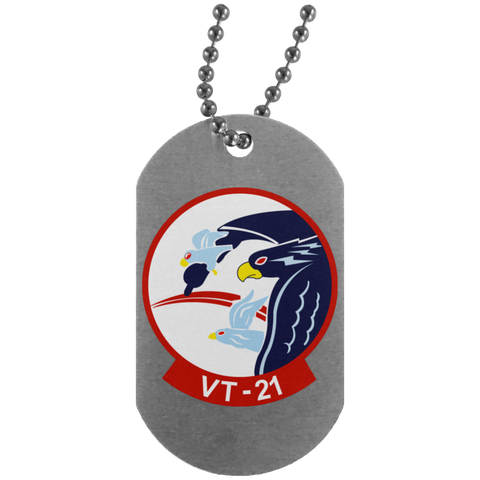 VT 21 2 Dog Tag - Silver