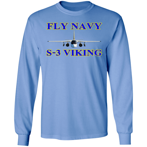 Fly Navy S-3 1 LS Ultra Cotton T-Shirt