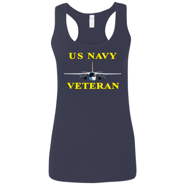 Navy Vet 3 Ladies' Softstyle Racerback Tank