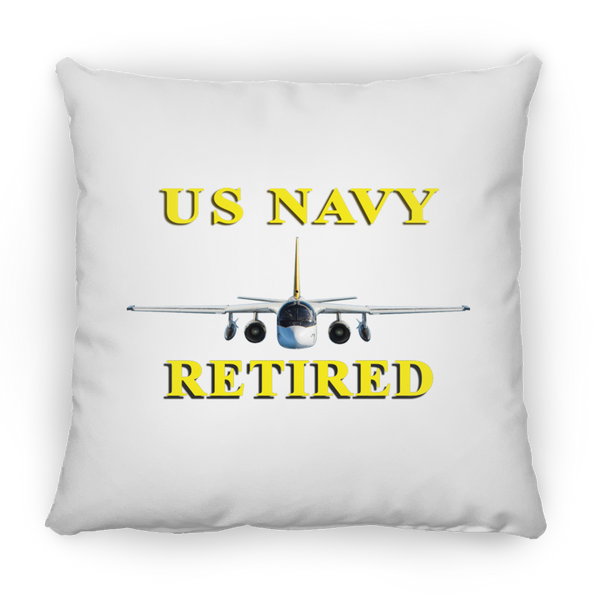 Navy Retired 2 Pillow - Square - 14x14