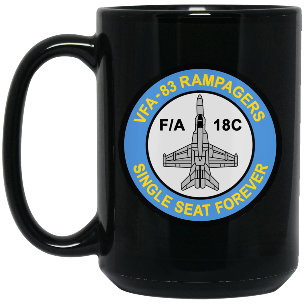 VFA 83 3 Black Mug - 15oz