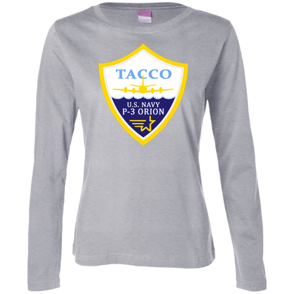 P-3 Orion 3 TACCO Ladies' LS Cotton T-Shirt