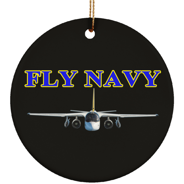 Fly Navy S-3 2 Ornament – Circle