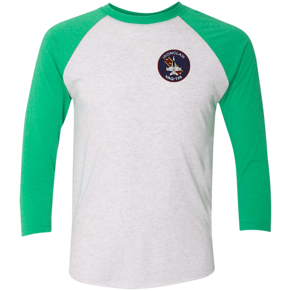 VAQ 136 5c Baseball Raglan T-Shirt