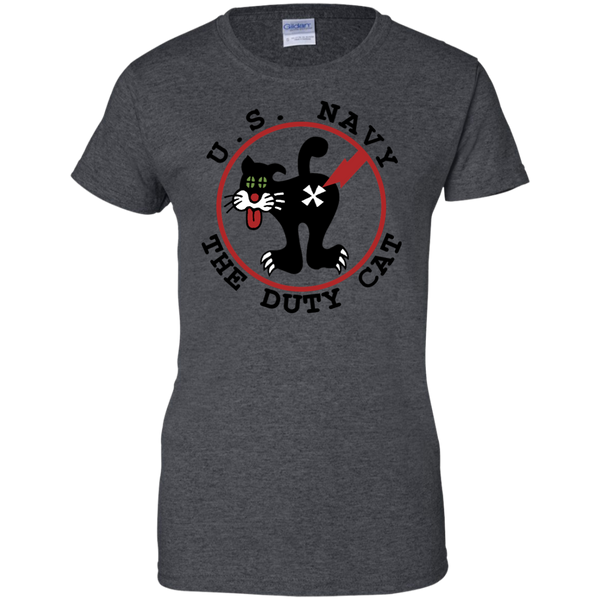 Duty Cat 4 Ladies Custom Cotton T-Shirt