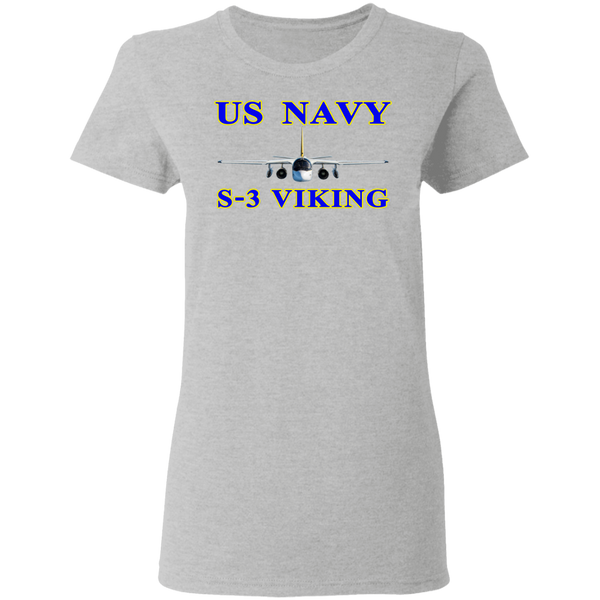 US Navy S-3 1 Ladies' Cotton T-Shirt