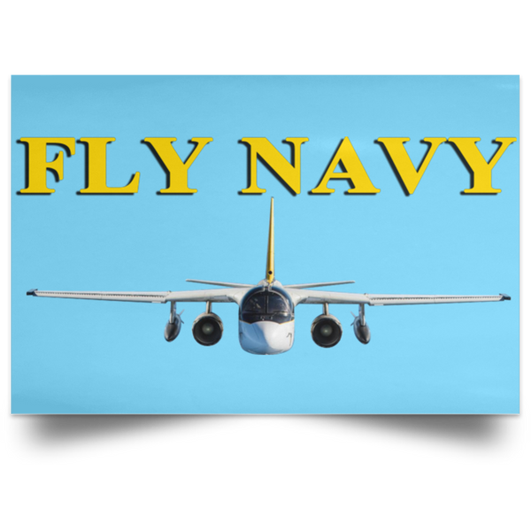 Fly Navy S-3 4 Poster – Landscape