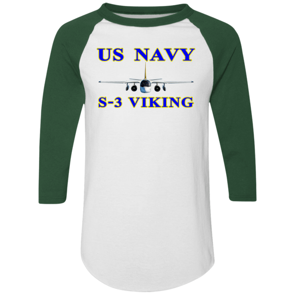 US Navy S-3 1 Colorblock Raglan Jersey