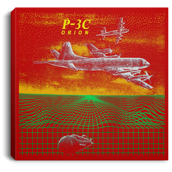 P-3C 2 Canvas - Square .75in Frame