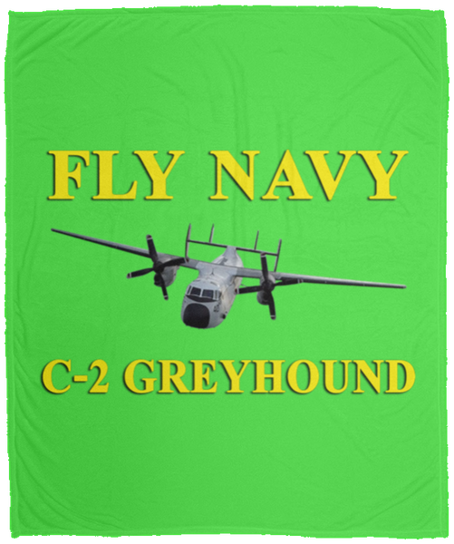 Fly Navy C-2 3 Blanket - Cozy Plush Fleece Blanket - 50x60