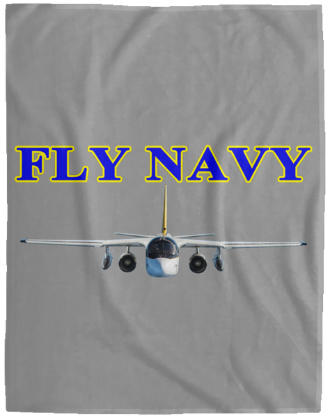 Fly Navy S-3 2 Blanket - Velveteen Micro Fleece Extra Large