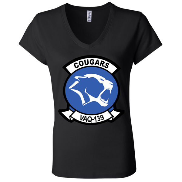 VAQ 139 7 Ladies Jersey V-Neck T-Shirt