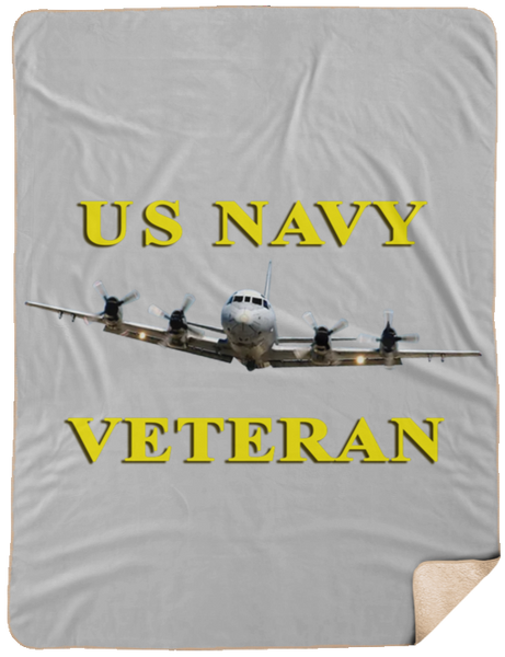 Navy Vet 2 Blanket - Sherpa 60X80