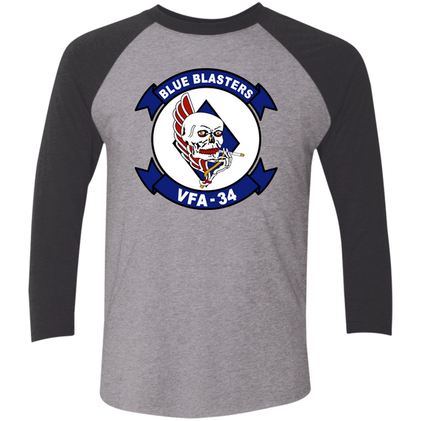 VFA 34 1 Baseball Raglan T-Shirt