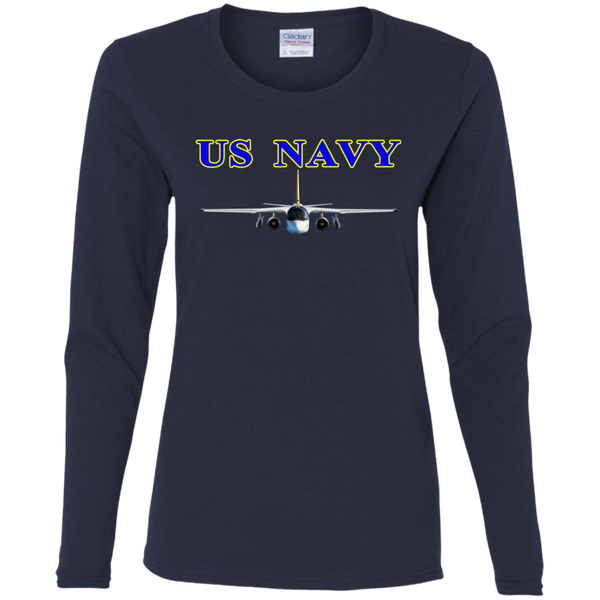 US Navy S-3 2 Ladies' Cotton LS T-Shirt