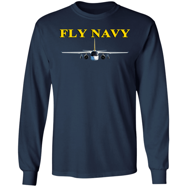 Fly Navy S-3 4 LS Ultra Cotton T-Shirt