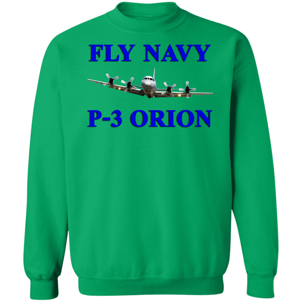 Fly Navy P-3 1 Crewneck Pullover Sweatshirt