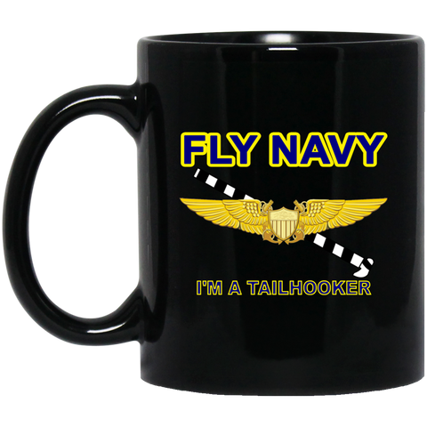 Fly Navy Tailhooker 3 Black Mug - 11oz