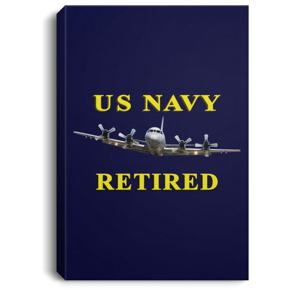 Navy Retired 1 Canvas - Portrait .75in Frame