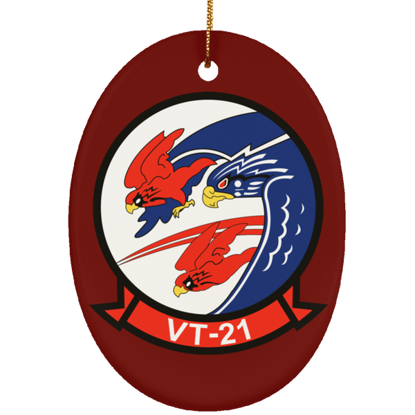 VT 21 3 Ornament Ceramic - Oval