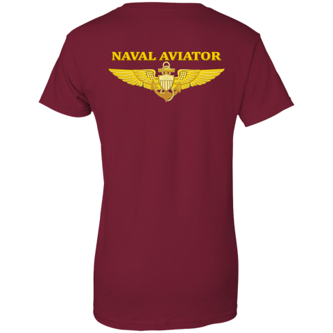 Aviator 2b Ladies Custom Cotton T-Shirt