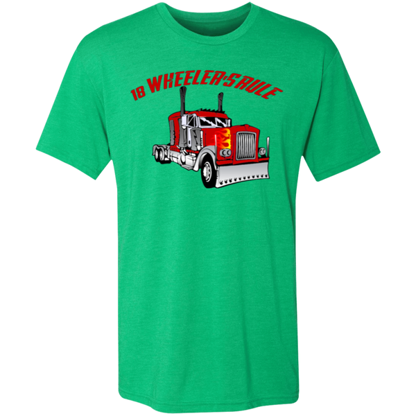 Trucker 18 Wheeler 1 Triblend T-Shirt