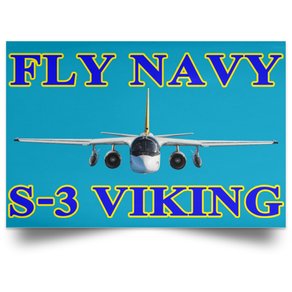 Fly Navy S-3 1 Poster – Landscape