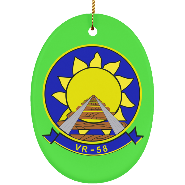 VR 58 2 Ornament Ceramic - Oval