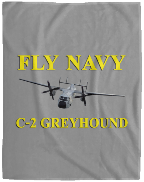 Fly Navy C-2 3 Blanket - Cozy Plush Fleece Blanket - 60x80