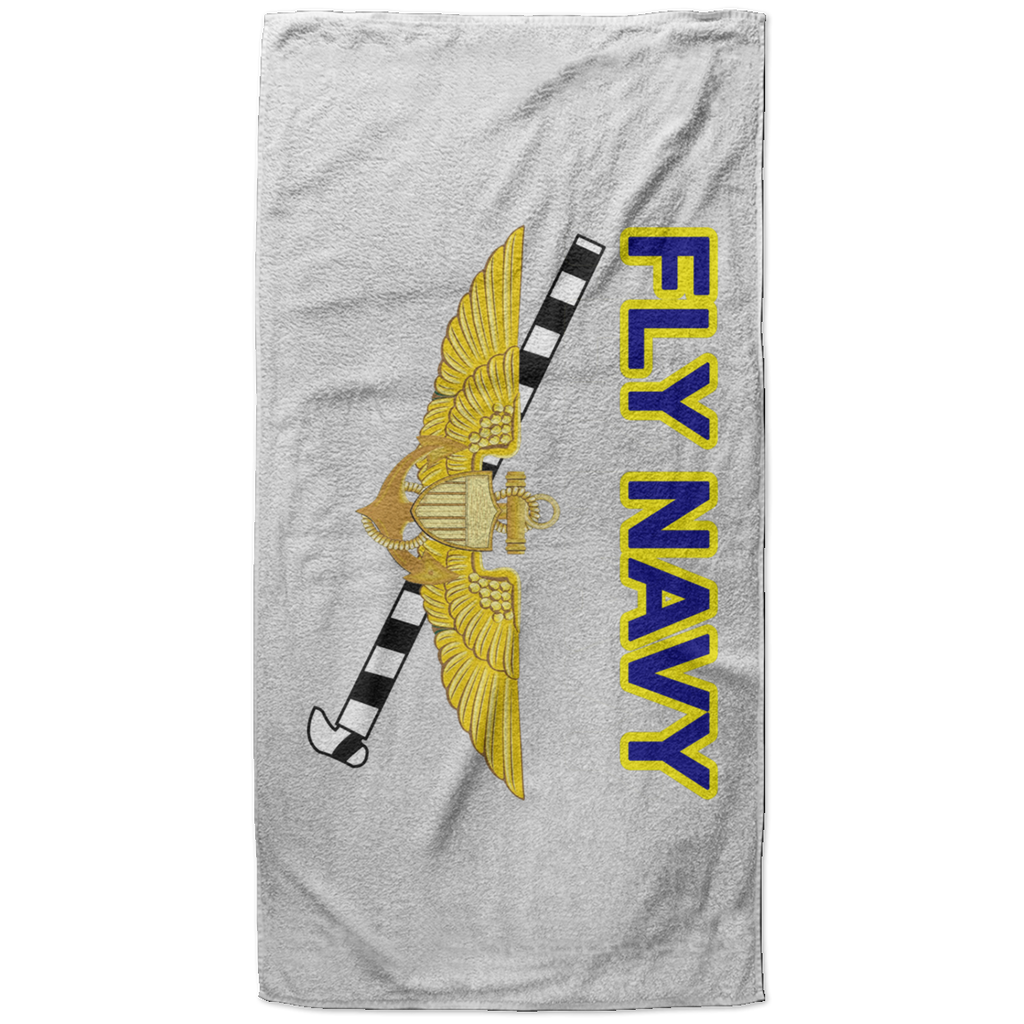 Fly Navy Tailhook Beach Towel - 37x74