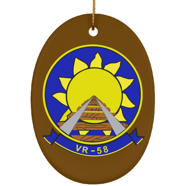 VR 58 2 Ornament Ceramic - Oval