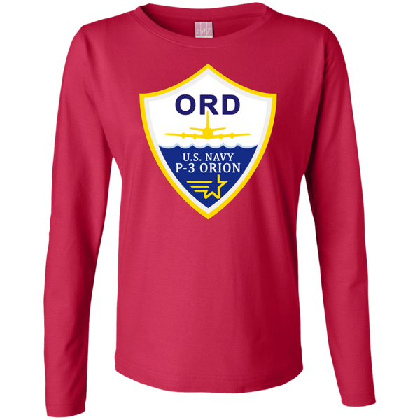 P-3 Orion 3 ORD Ladies' LS Cotton T-Shirt