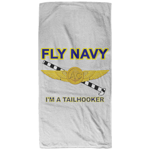 Fly Navy Tailhooker 2 Bath Towel - 32x64