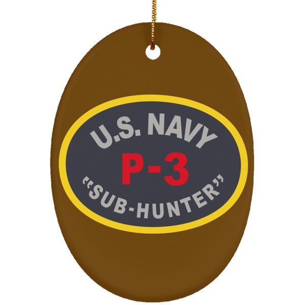 P-3 Sub Hunter Ornament - Oval