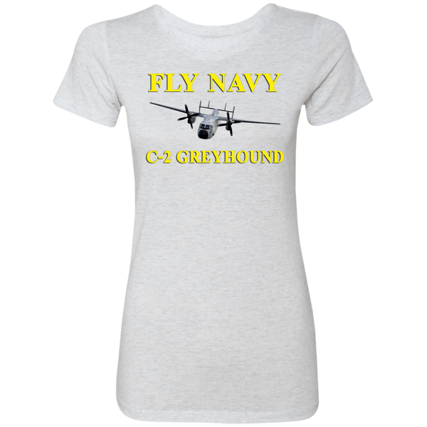 Fly Navy C-2 3 Ladies' Triblend T-Shirt