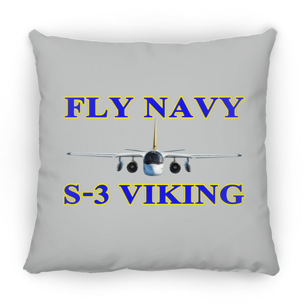 Fly Navy S-3 1 Pillow - Square - 16x16