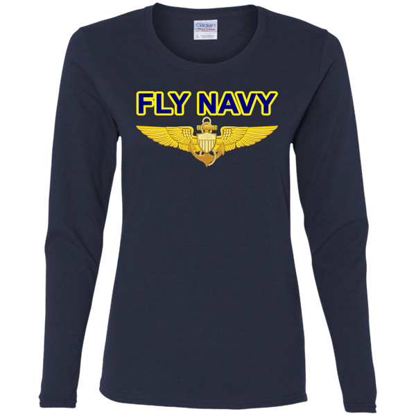 P-3C 1 Fly Aviator Ladies' Cotton LS T-Shirt