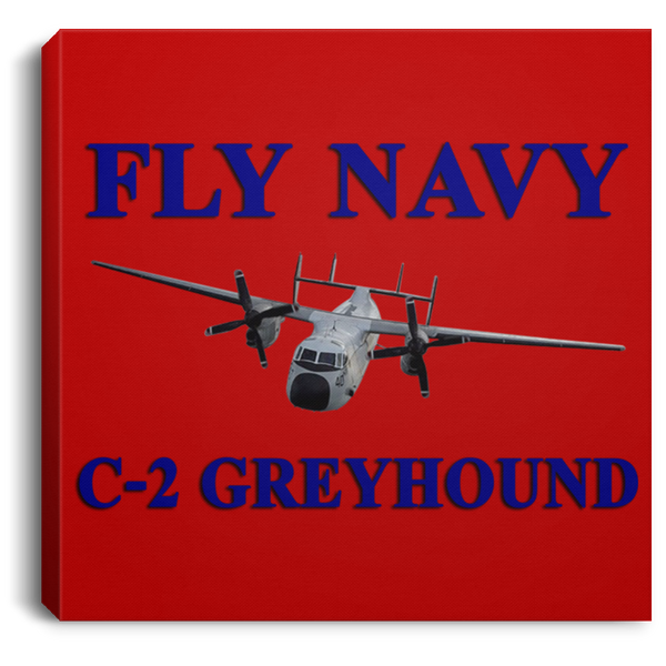 Fly Navy C-2 1 Canvas - Square .75in Frame