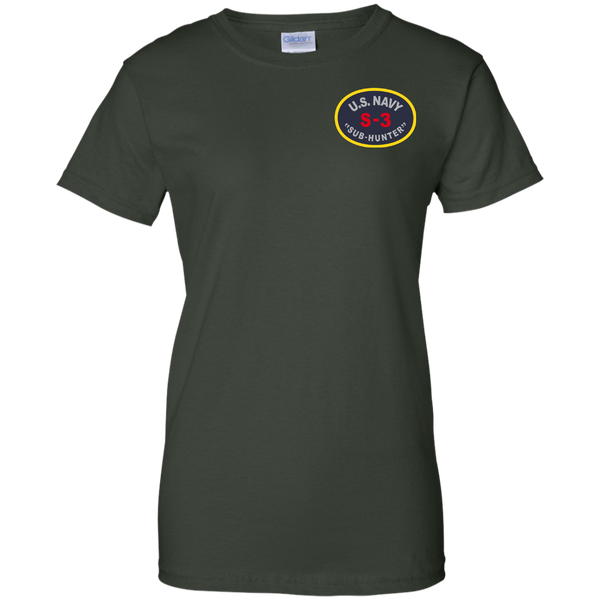 S-3 Sub Hunter 1 Ladies Custom Cotton T-Shirt