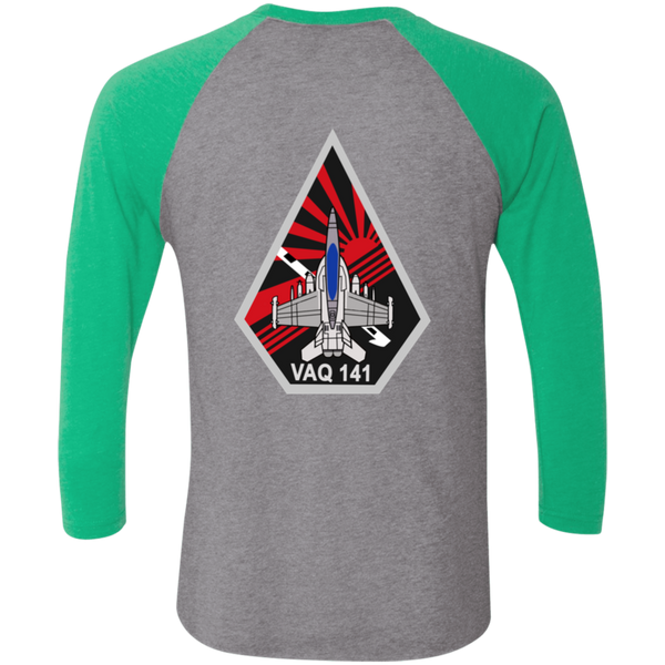 VAQ 141 7c Baseball Raglan T-Shirt