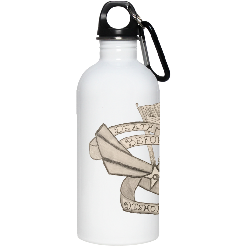 Death Before Dishonor Stainless Steel Water Bottle