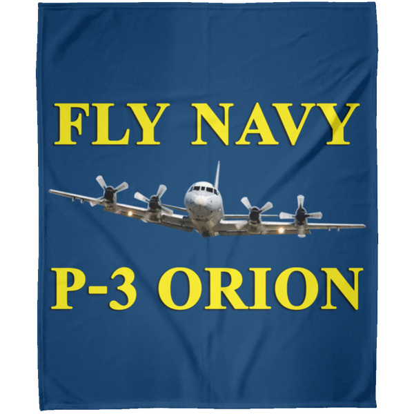 Fly Navy P-3 3 Blanket - Arctic Fleece Blanket 50x60