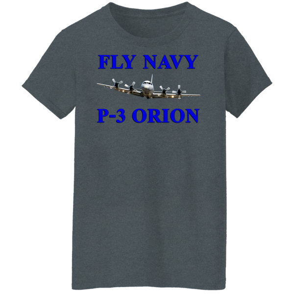 Fly Navy P-3 1 Ladies' Cotton T-Shirt