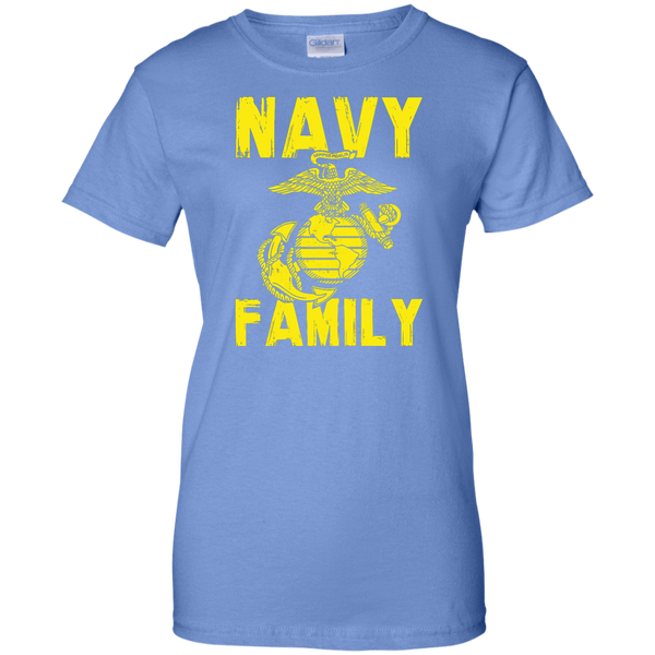 Navy Family Semper Fi Ladies' Cotton T-Shirt