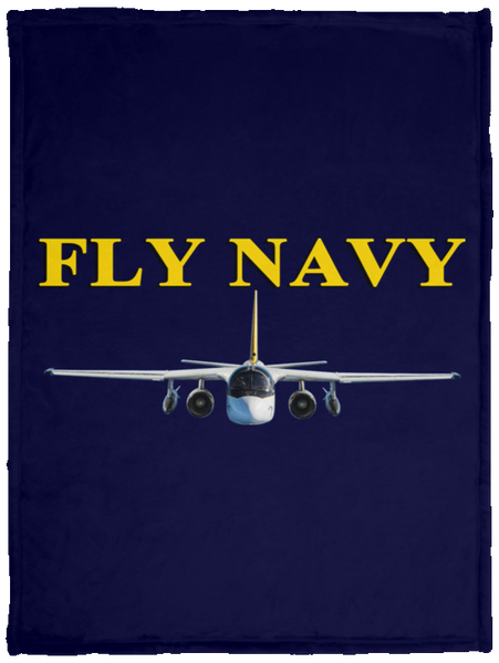 Fly Navy S-3 4 Blanket - Velveteen Micro Fleece Baby