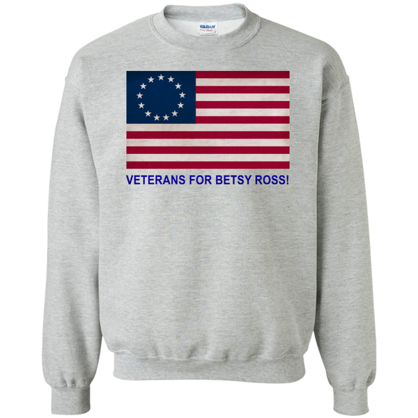 Betsy Ross Vets 1 Crewneck Pullover Sweatshirt