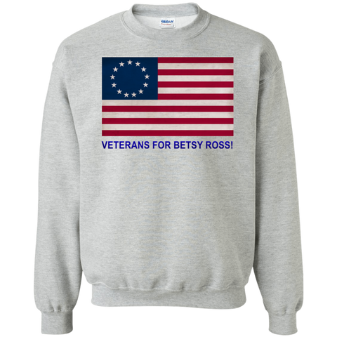Betsy Ross Vets 1 Crewneck Pullover Sweatshirt
