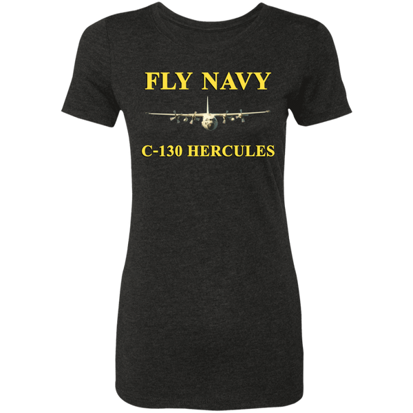 Fly Navy C-130 3 Ladies' Triblend T-Shirt