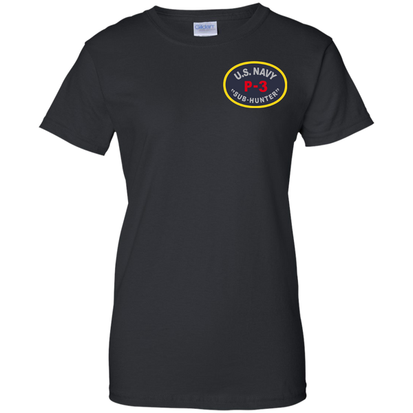 P-3 Sub Hunter 1 Ladies Custom Cotton T-Shirt